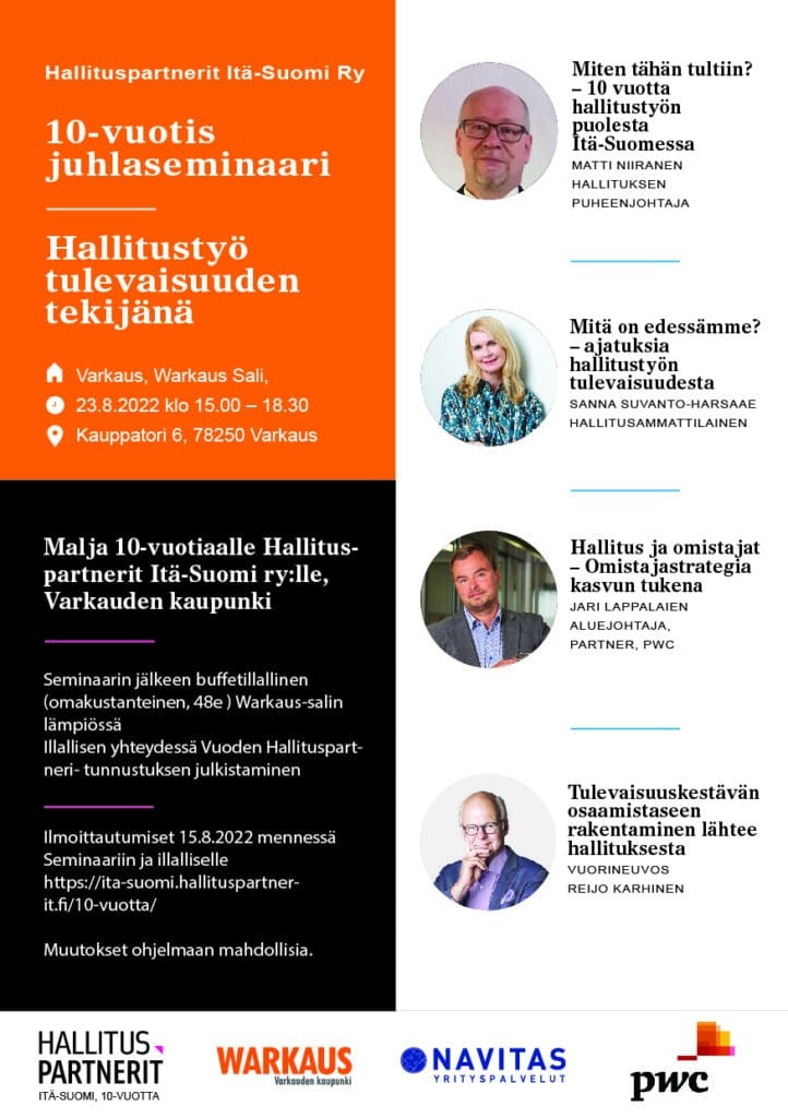 10-vuotta - Hallituspartnerit Itä-Suomi ry